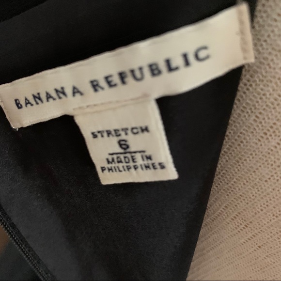 Banana Republic LBD pieced sheath dress silk wool - Picture 6 of 7